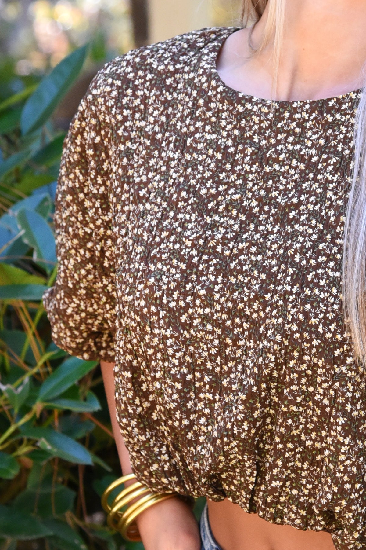 I HAVE PLANS TOP -FLORAL