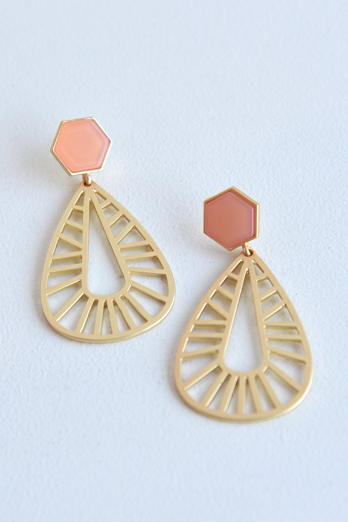 VALENTINA EARRINGS -CORAL