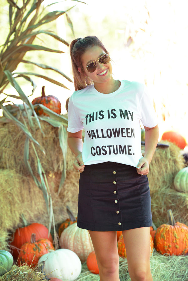 THIS IS MY HALLOWEEN COSTUME GRAPHIC TEE - Dear Stella Boutique