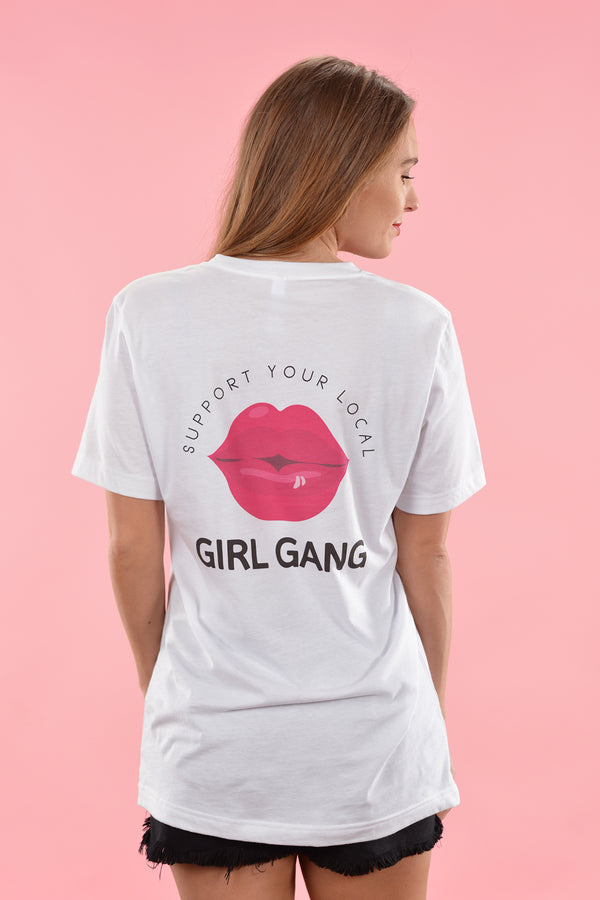 SUPPORT YOUR LOCAL GIRL GANG GRAPHIC TEE - Dear Stella Boutique