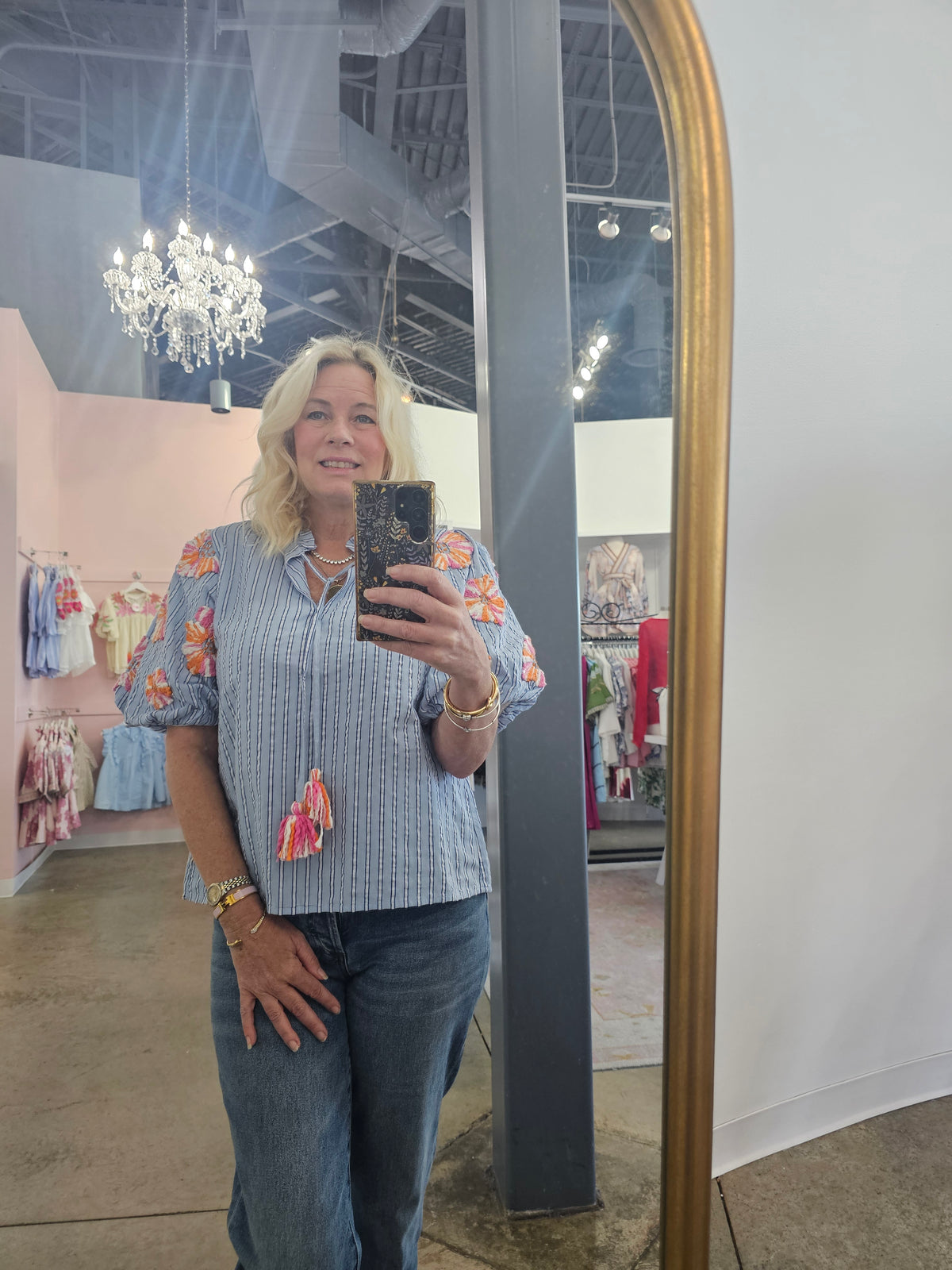 Blue Willow blouse