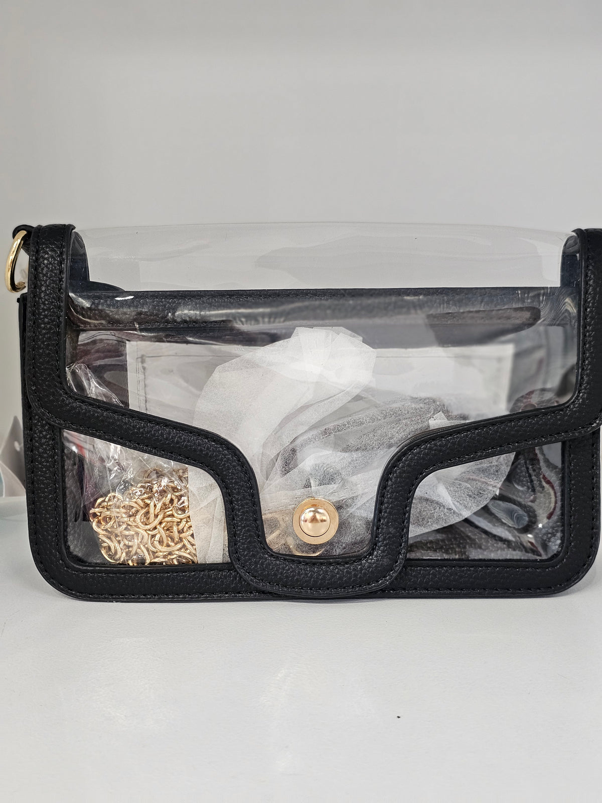 BLACK CLEAR CROSSBODY