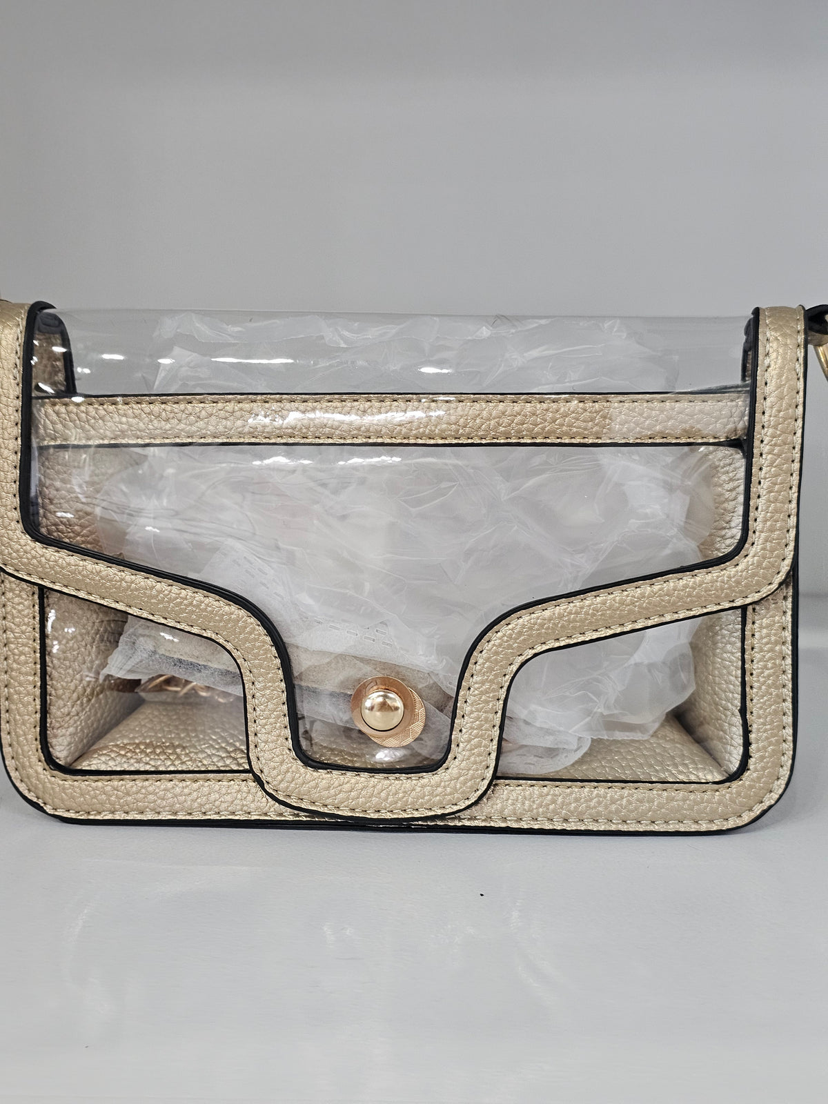 GOLD CLEAR CROSSBODY