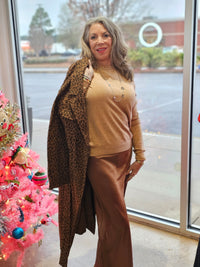 CHEETAH PRINT TRENCH COAT