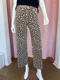 CHEETAH PRINT JEANS