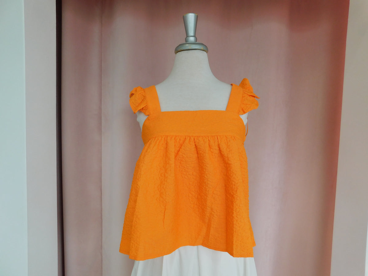 Tangy-Orange Blouse