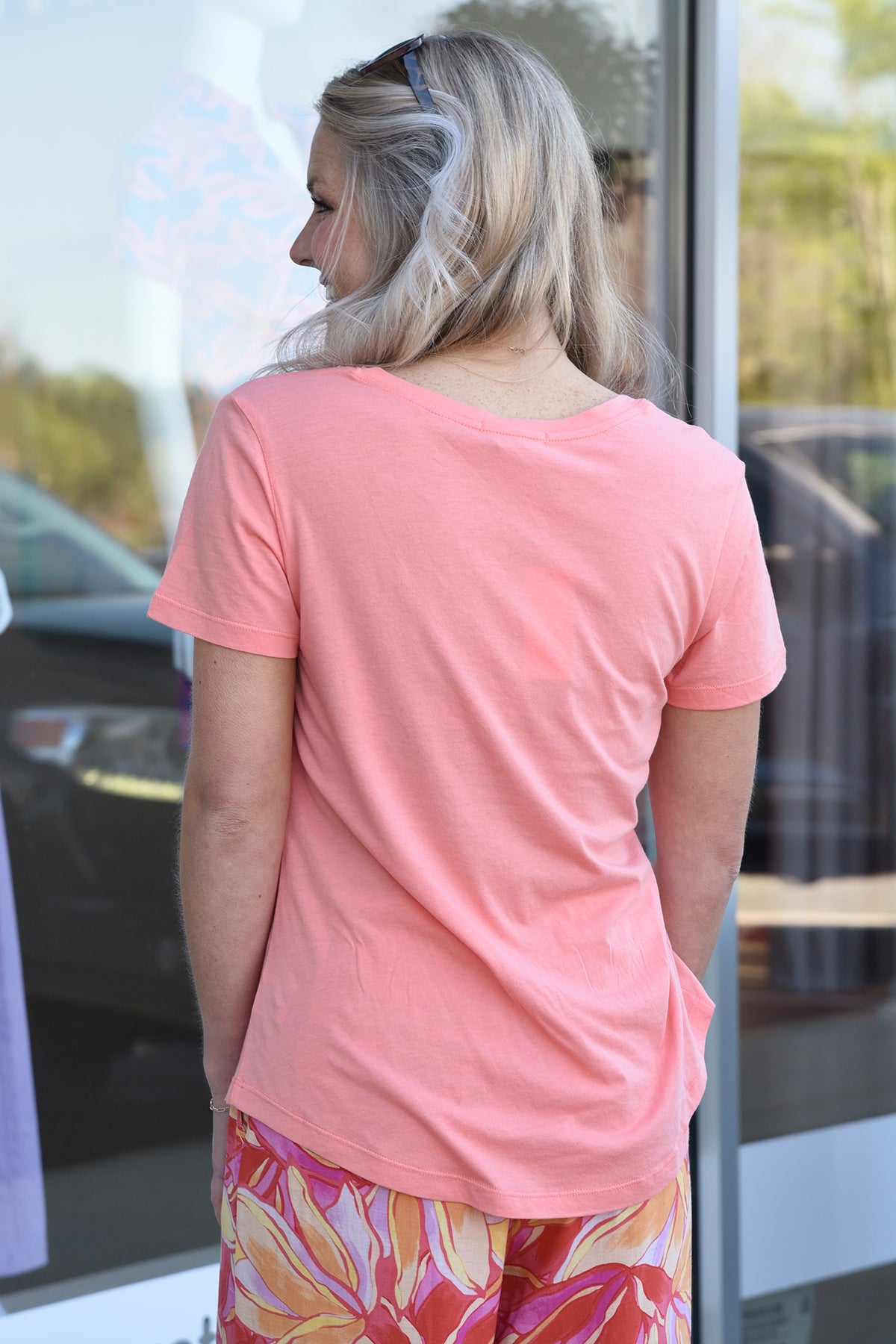 Z SUPPLY BASIC TEE -CORAL