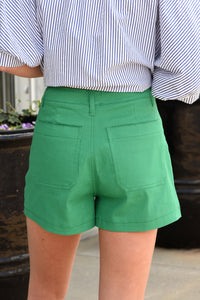 CALL ON ME SHORTS -GREEN