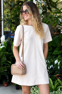 OUT N ABOUT DRESS- CREAM