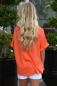 SUMMER BREEZE TOP -ORANGE