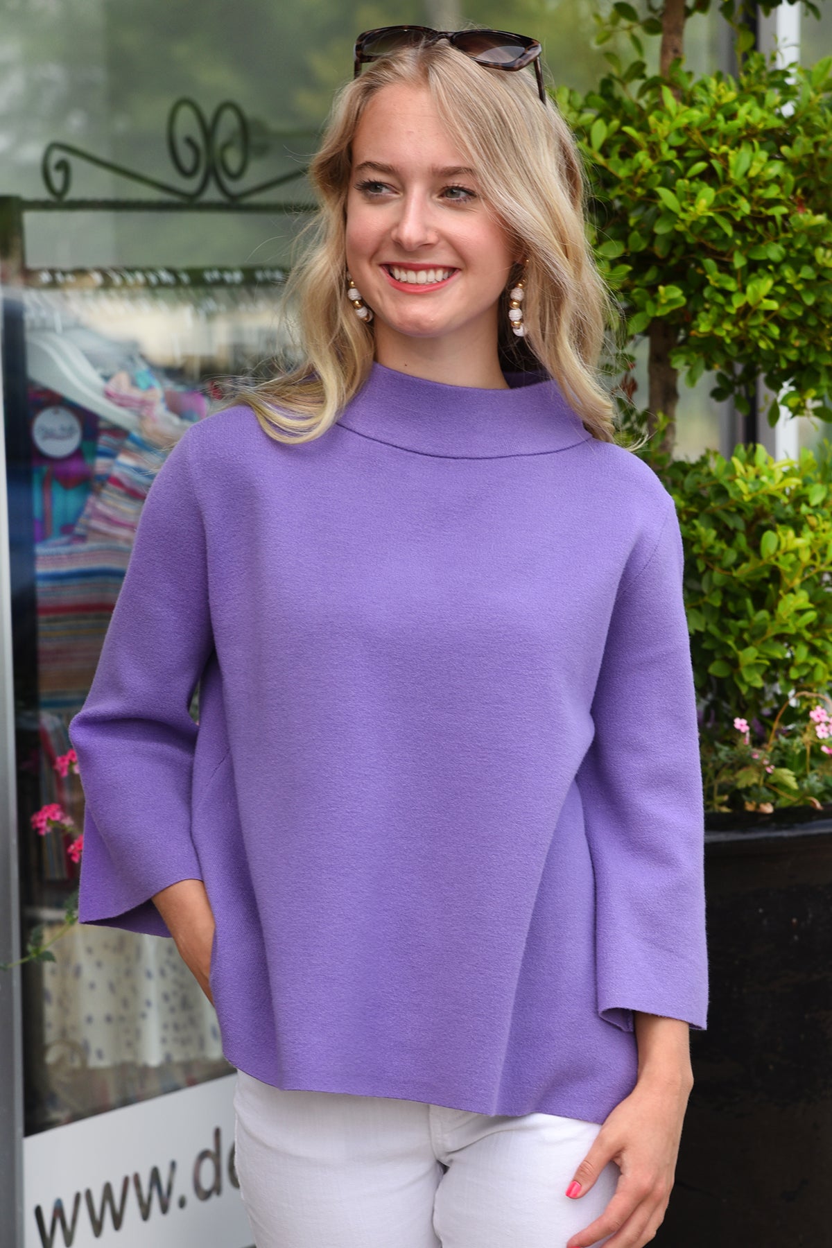 STAND OUT SWEATER -PURPLE