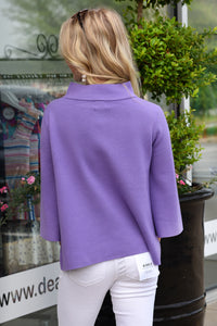 STAND OUT SWEATER -PURPLE