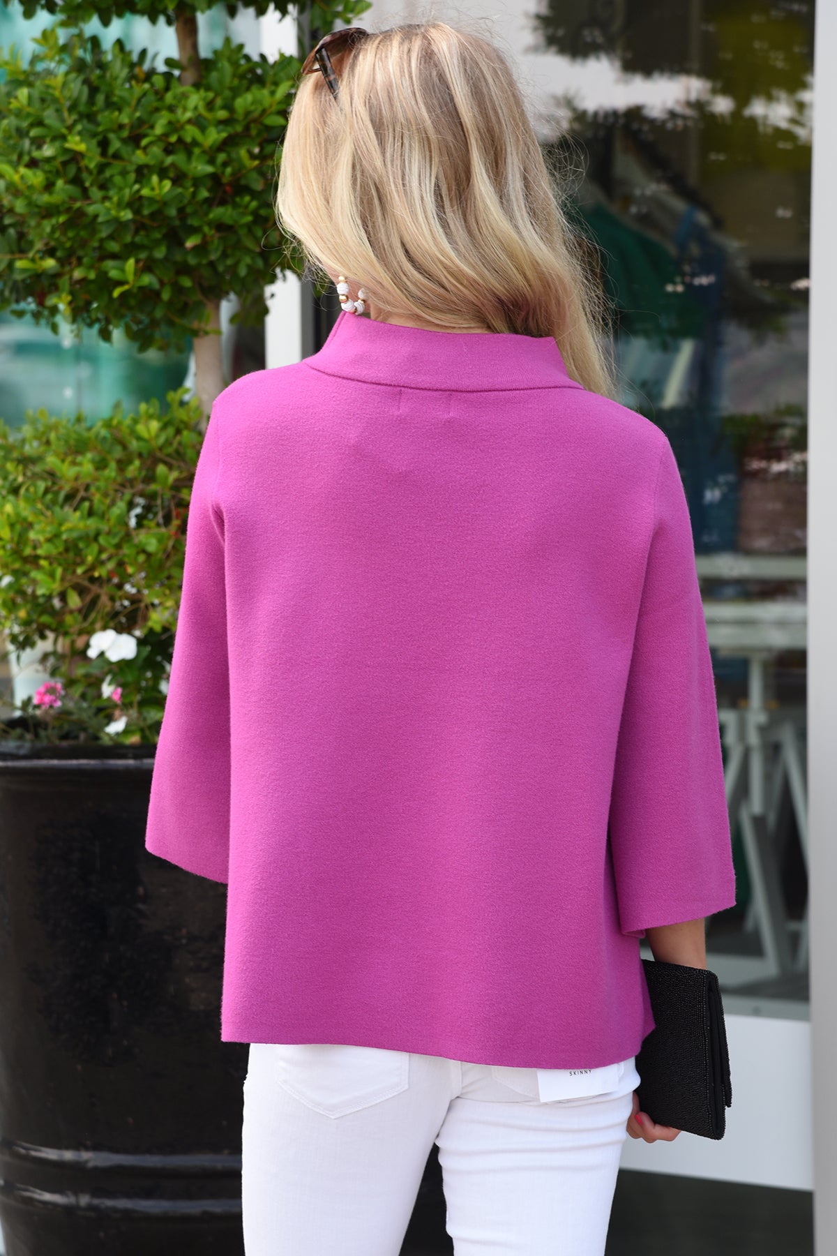 STAND OUT SWEATER -MAGENTA