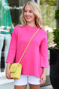 STAND OUT SWEATER -FUSCHIA