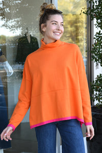 THML COLOR ME HAPPY PONCHO -ORANGE