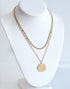 GOLD FRENCH COIN NECKLACE