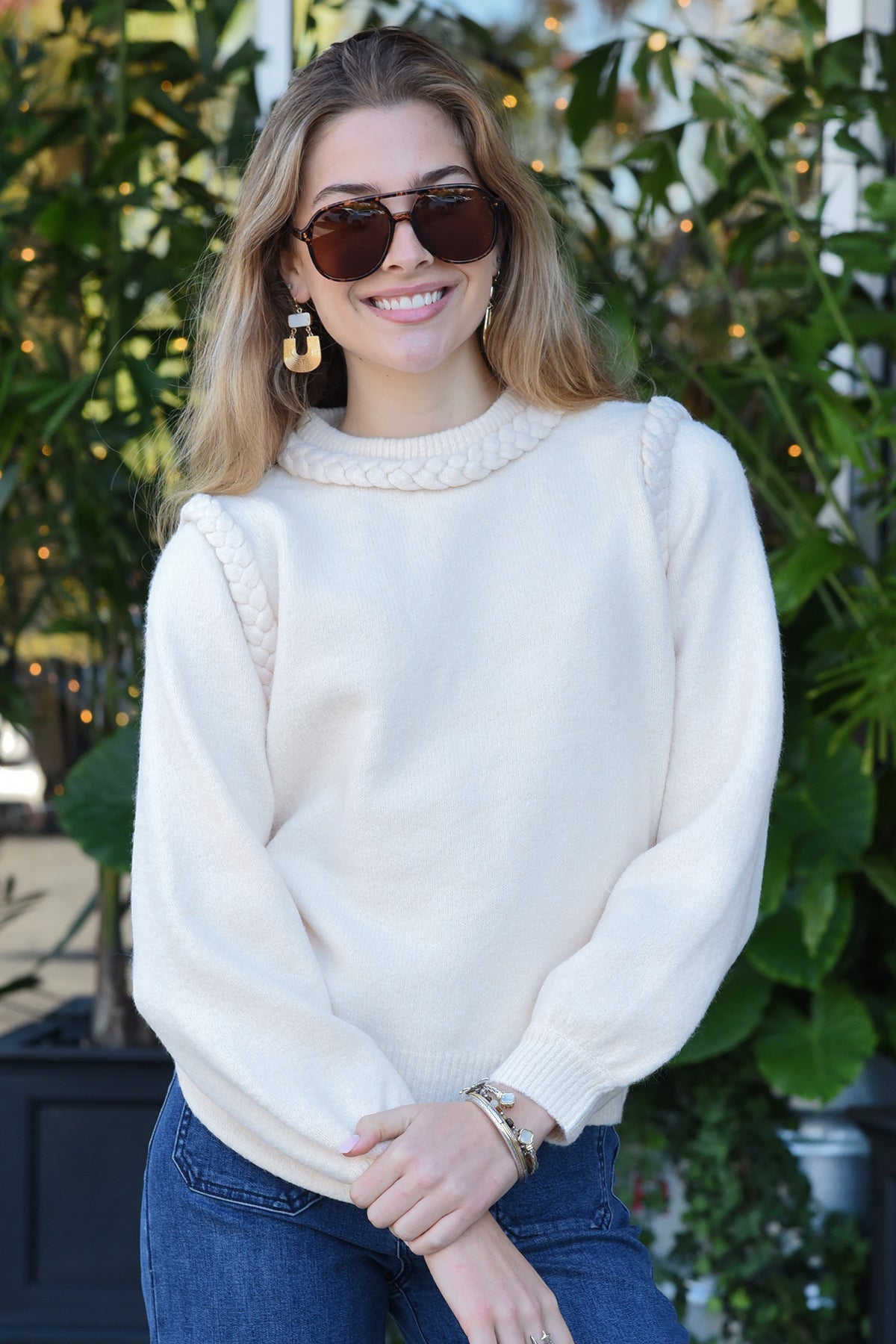 LOVE LETTER SWEATER- CREAM