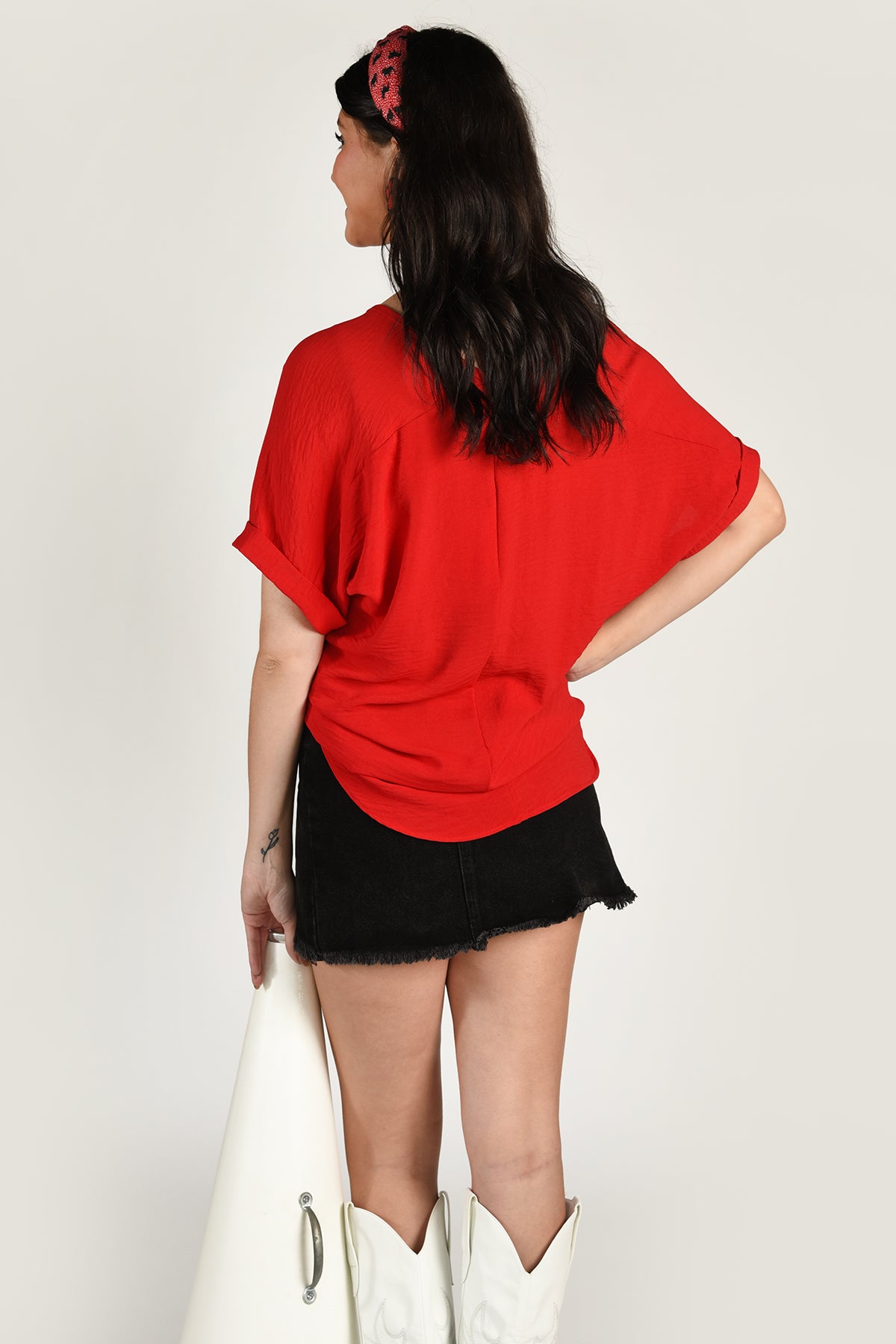 MADISON TOP -RED