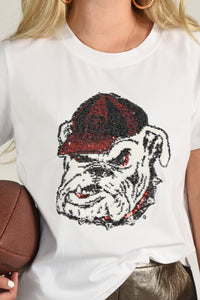 GEORGIA BULLDOGS SEQUIN TOP