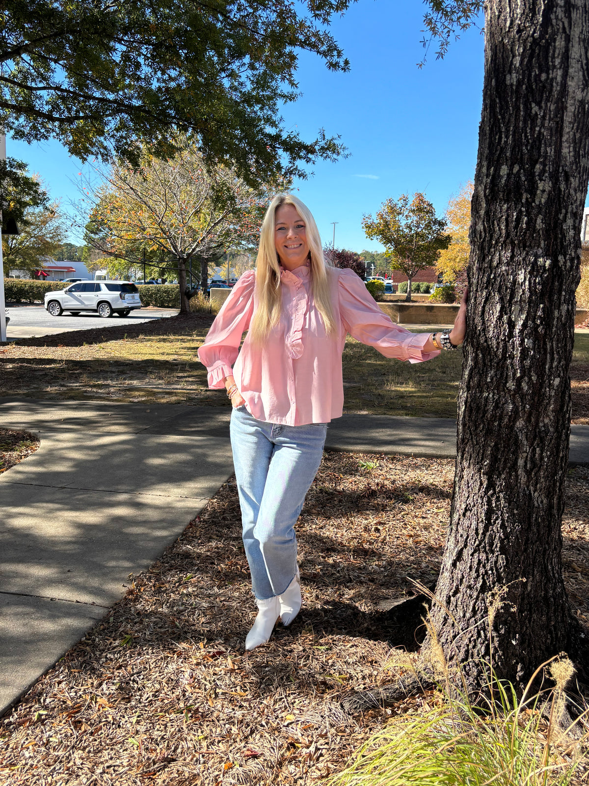 RUFFLE DETAILED BLOUSE