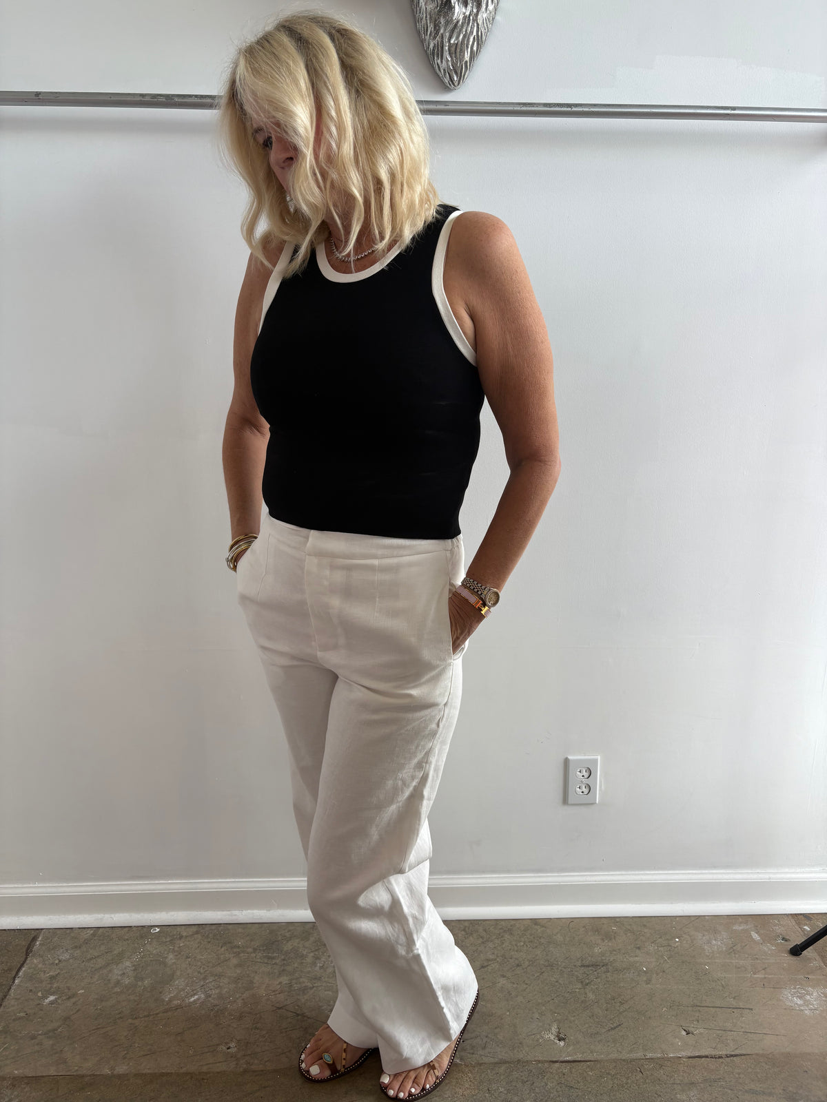 White Linen Pants