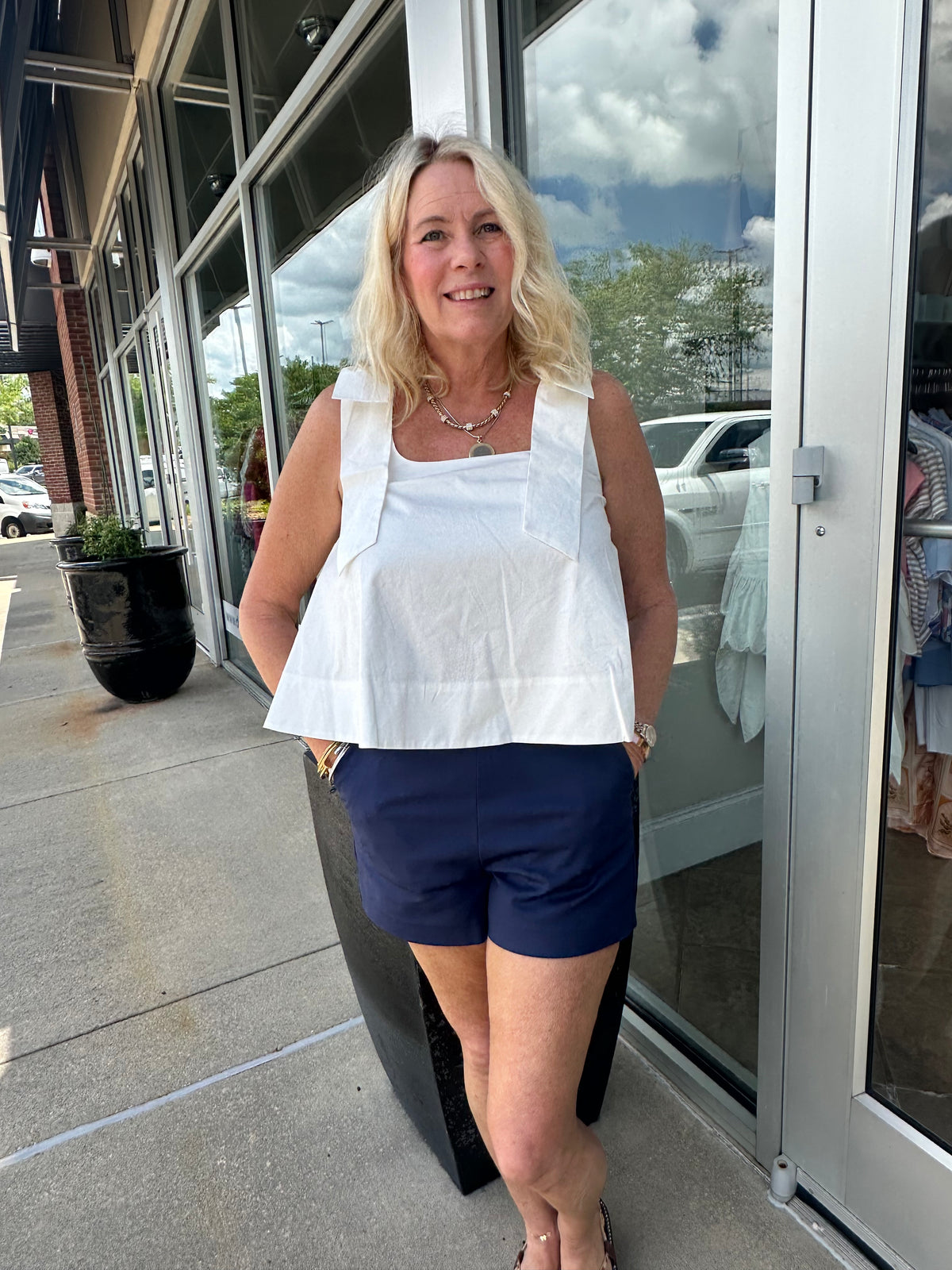 Off to the Navy shorts