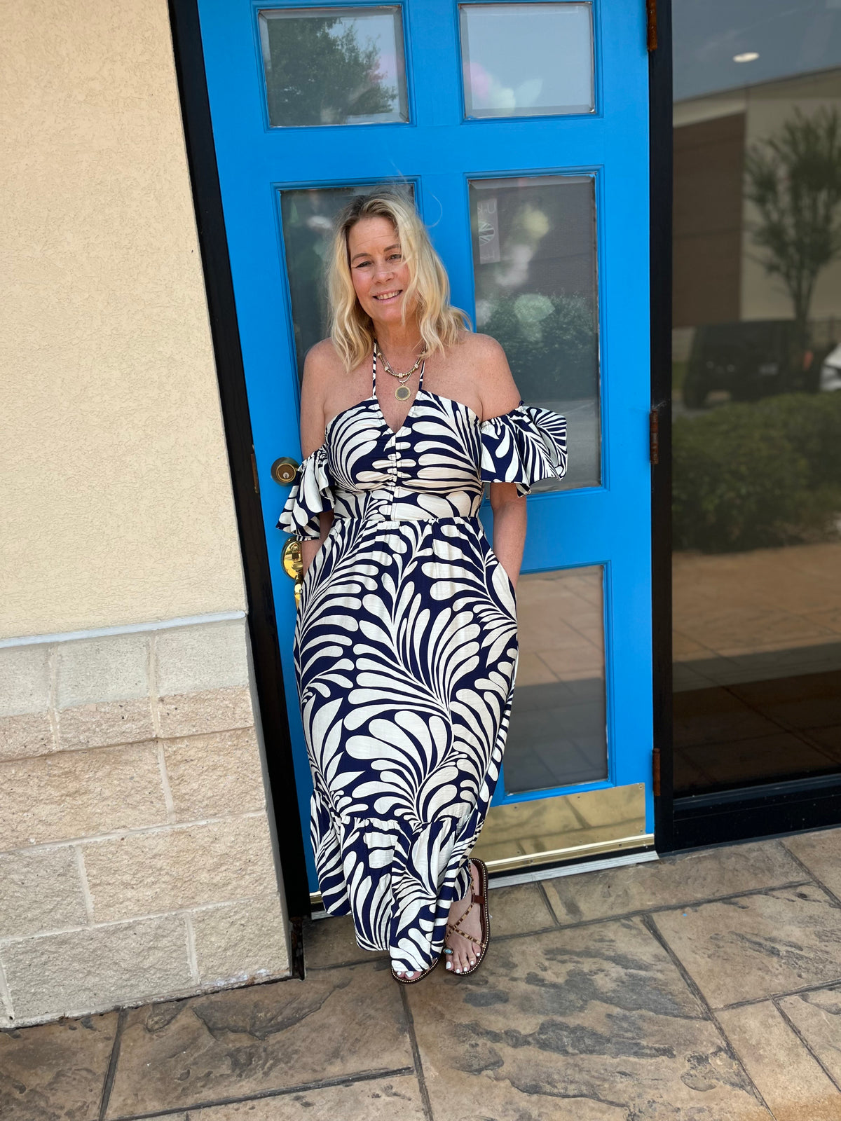 Blue hope dress