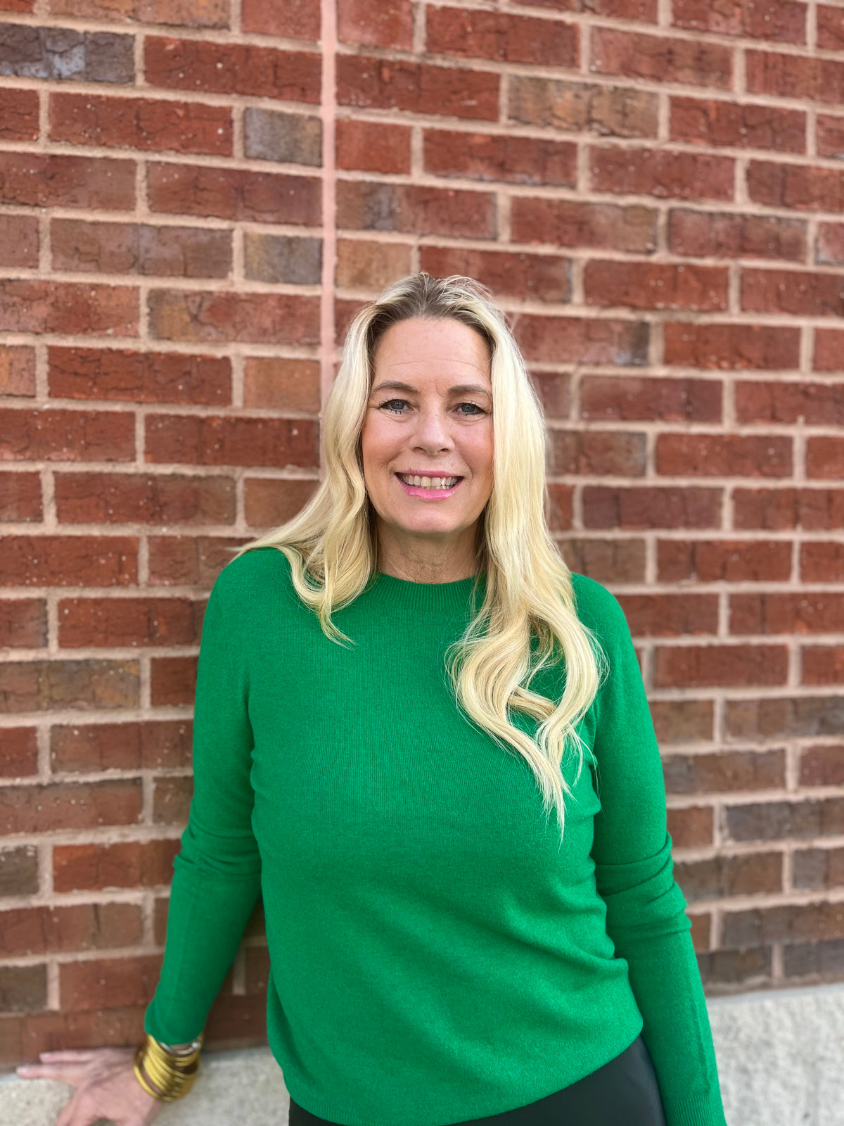 THE JANET SWEATER KELLY GREEN