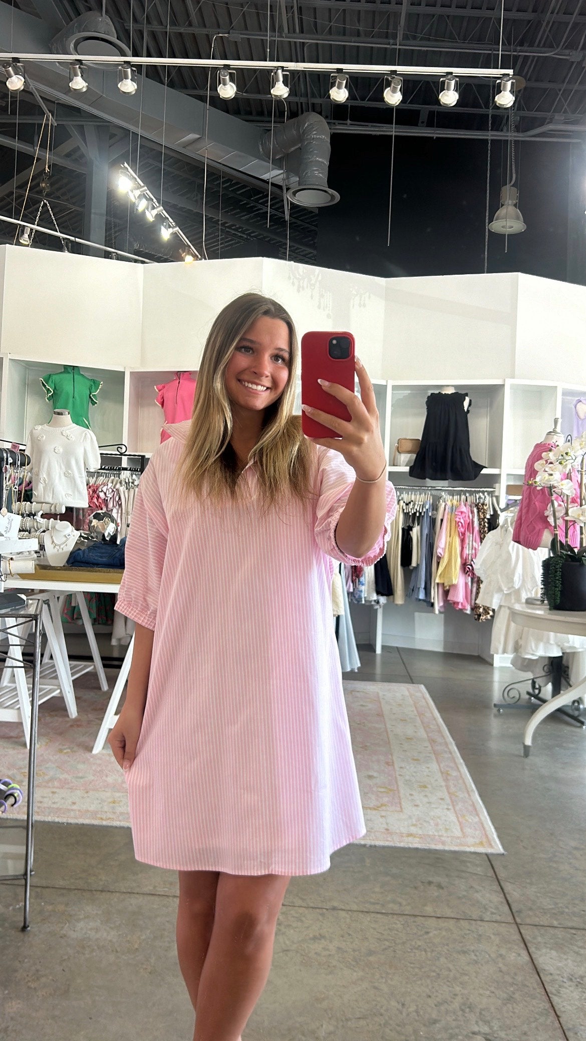 STAND COLLAR SHOULDER DRESS
