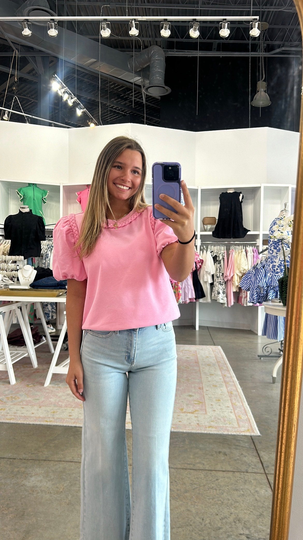The Ivy pink top