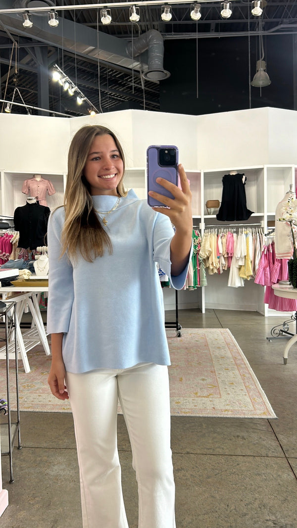 Estella Top-Baby Blue