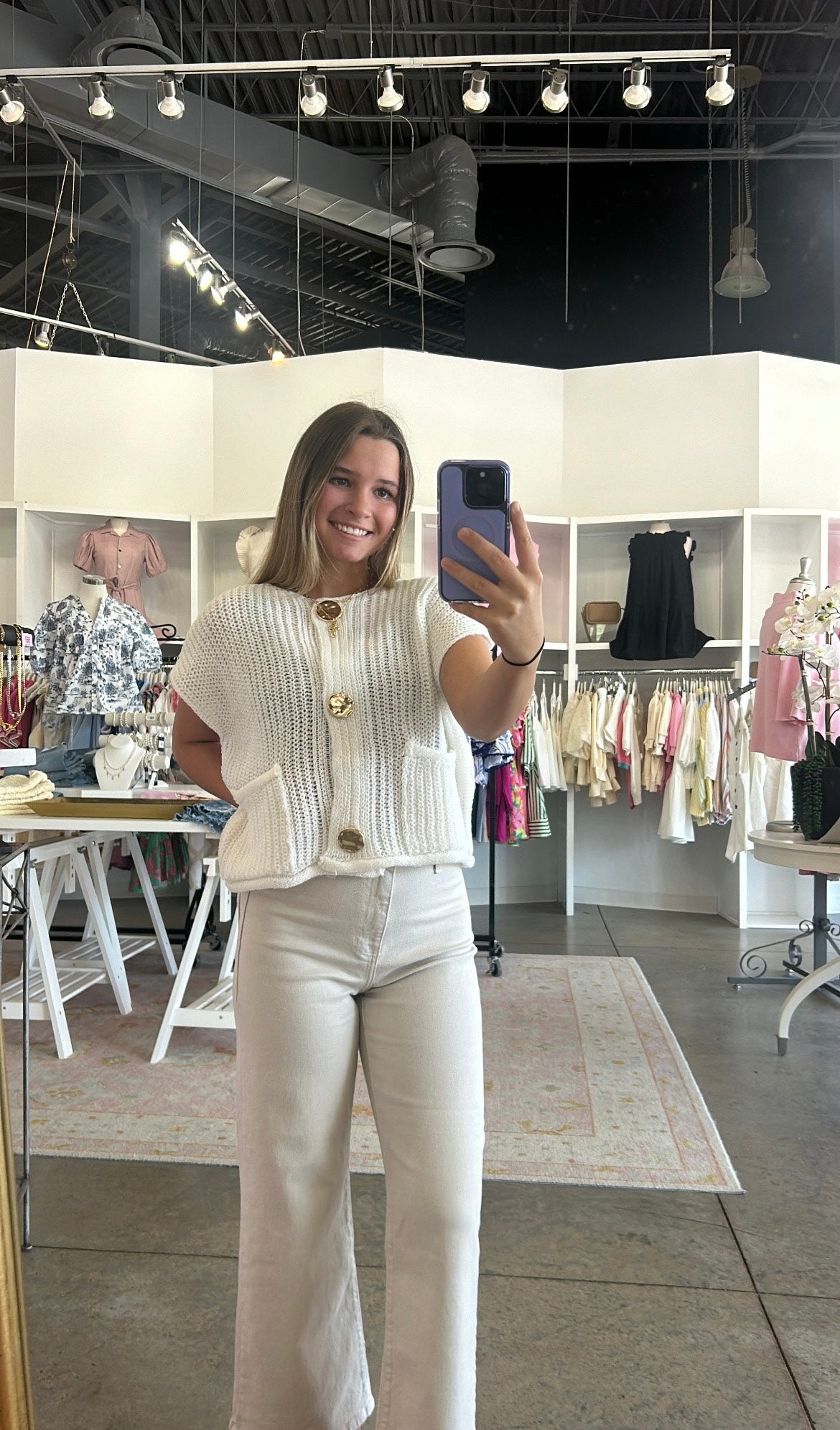 Danielle Sweater-White