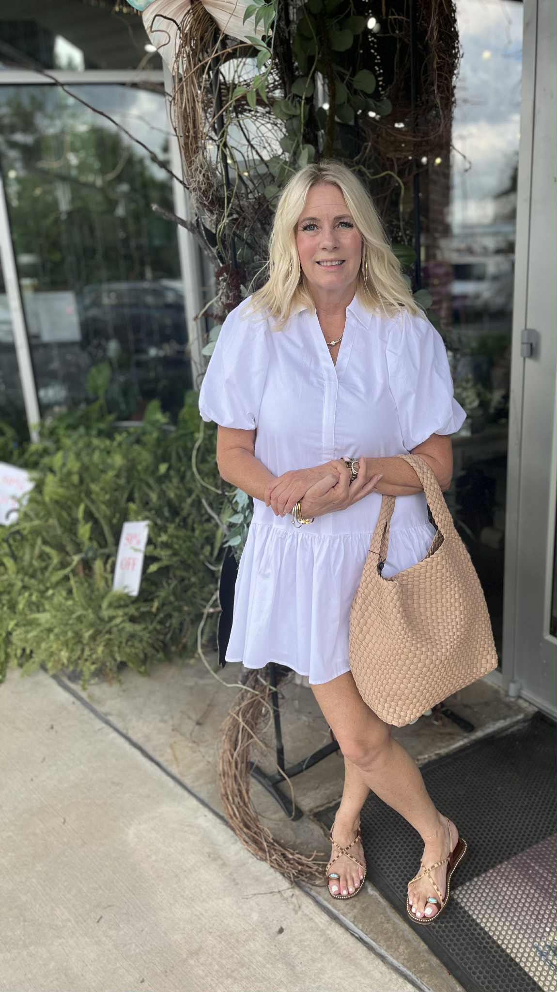 White Pinch Dress