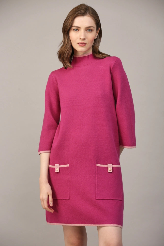 PINK SWEATER DRESS