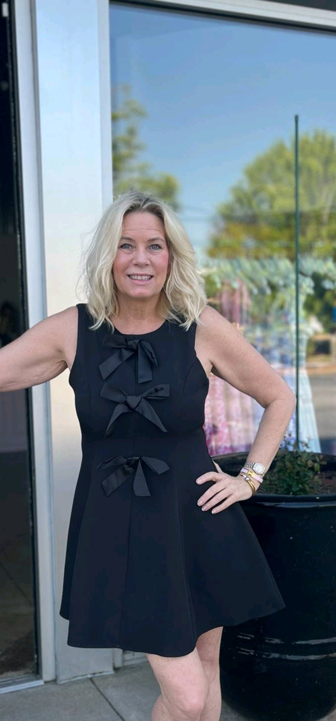 Black Bow-Tie Dress