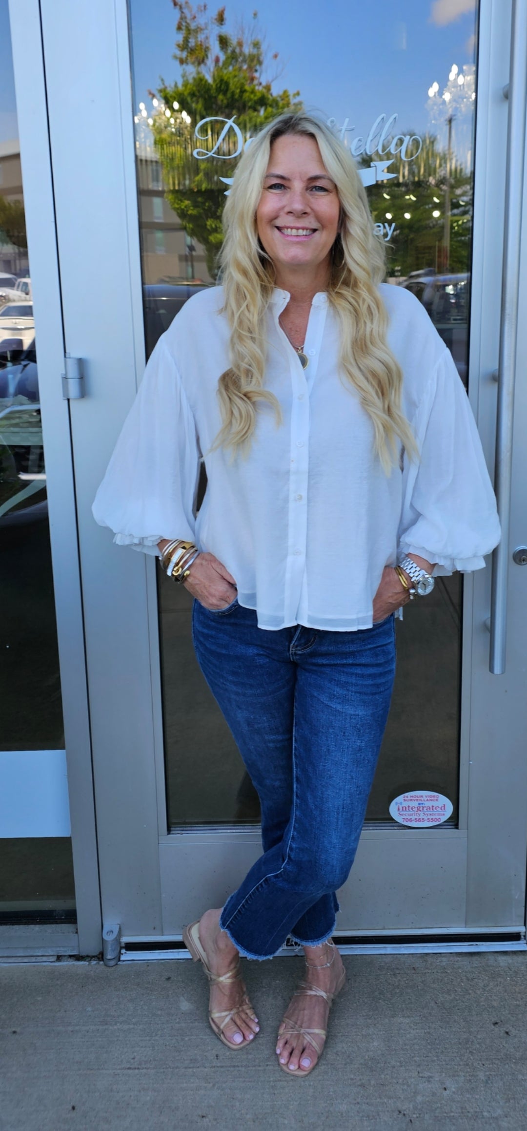 WHITE PETAL BLOUSE