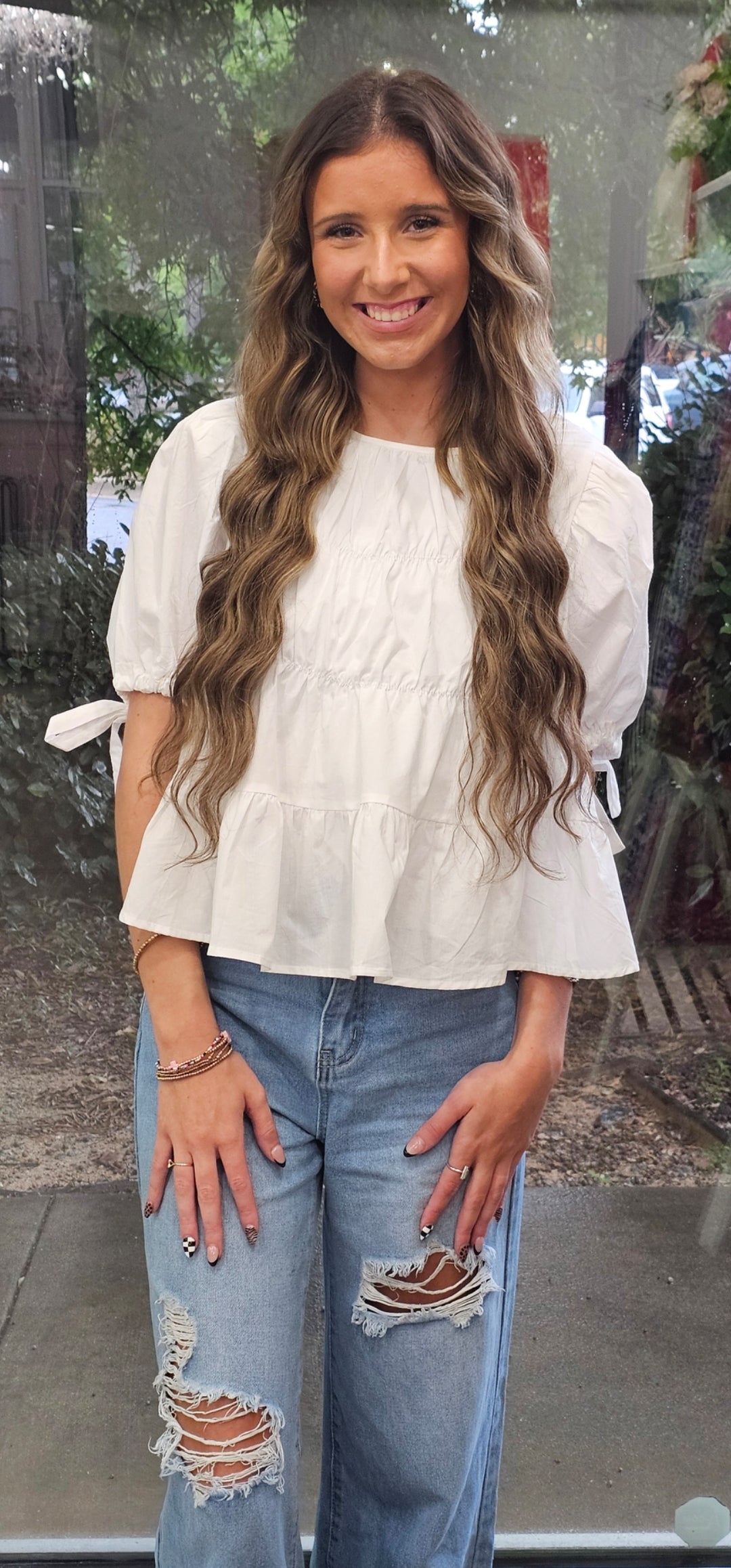 WHITE LILY BLOUSE