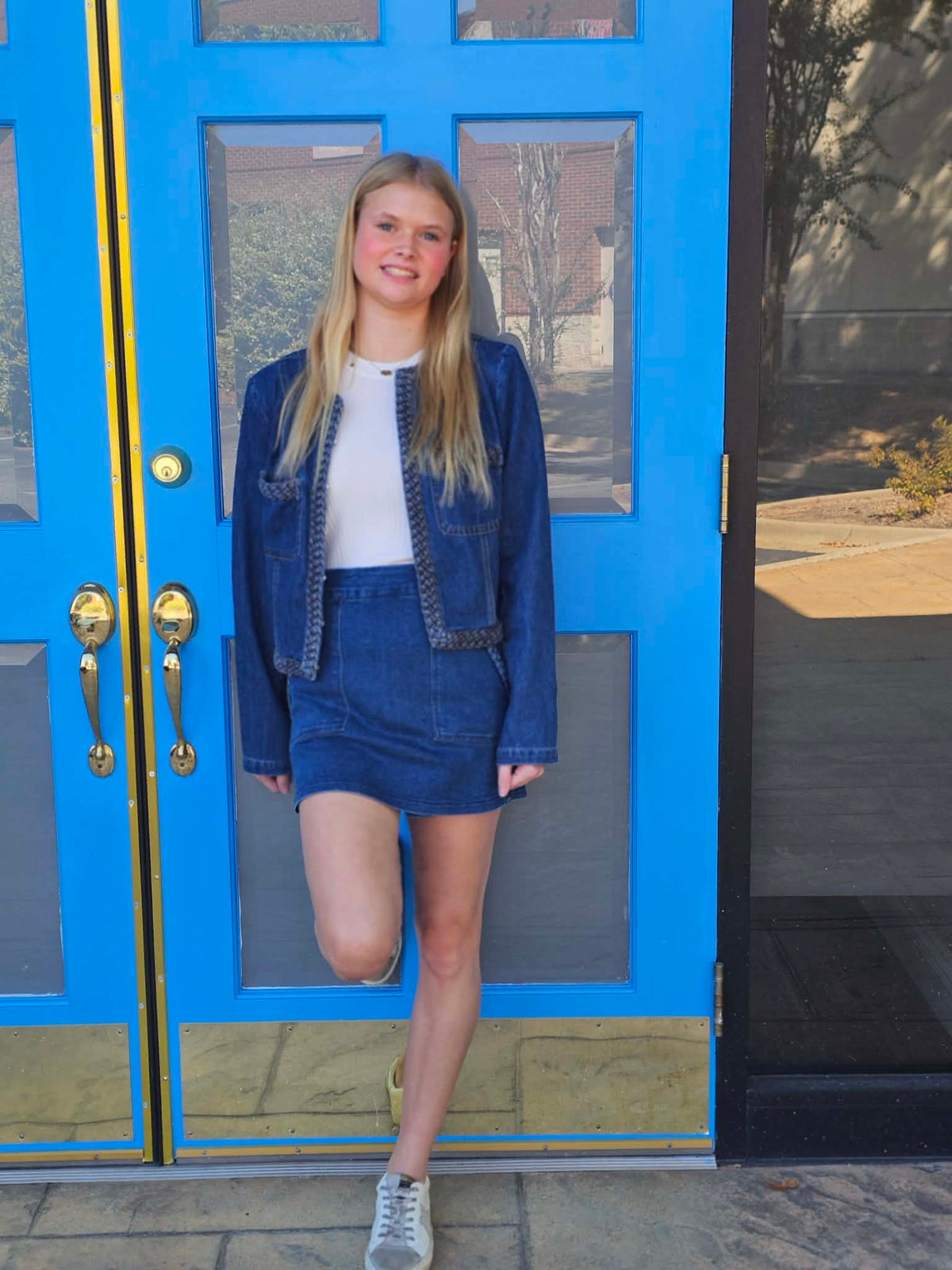 A WASHED DENIM JACKET