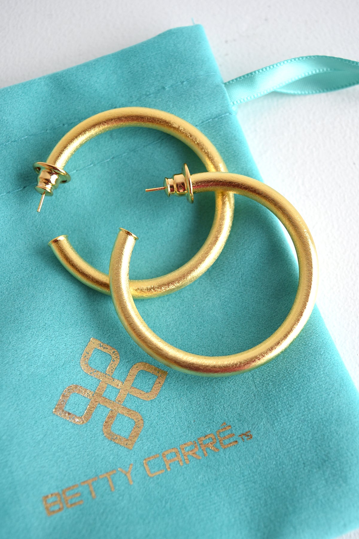 BETTY CARRE 1.5” GOLD HOOPS