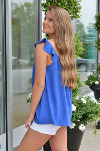 SASSY AND SWEET TOP - BLUE