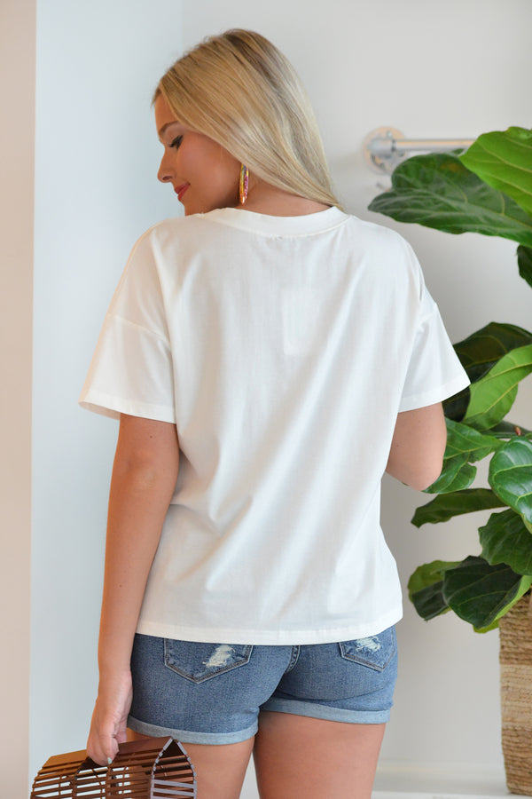 NOT SO BASIC TEE - WHITE