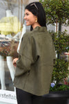 THML SMOOTH AS SUEDE JACKET- OLIVE