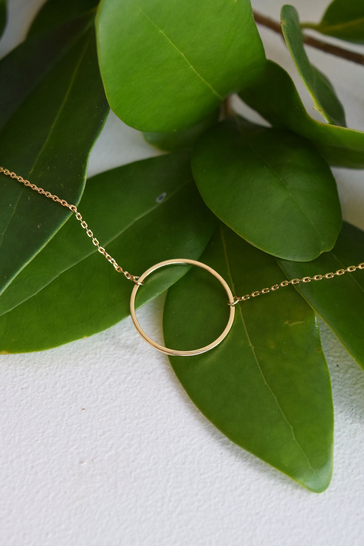 CIRCLE GOLD DAINTY NECKLACE