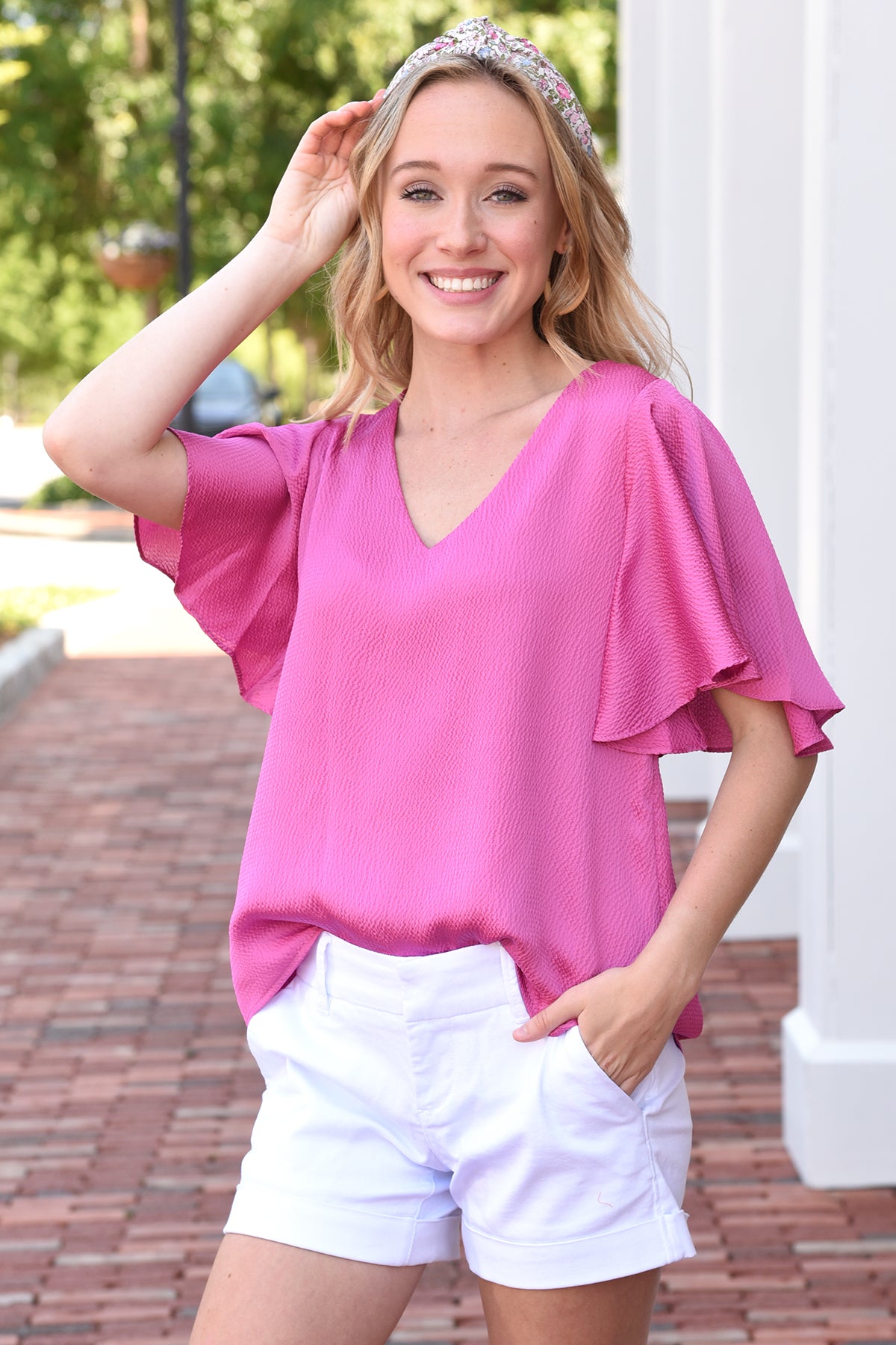 CLEAN AND SIMPLE TOP - PINK