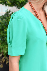 THE PERFECT GREEN DRESS
