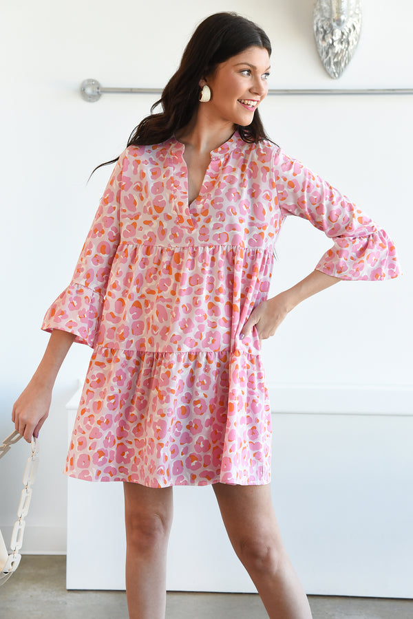 MORGAN DRESS-PINK