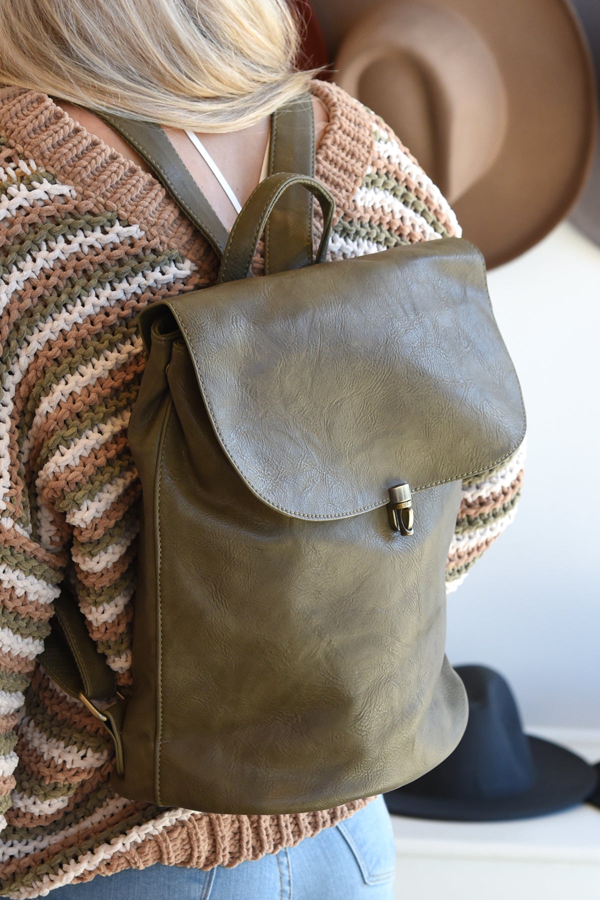 COLETTE BACKPACK - OLIVE