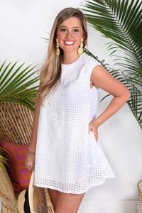 SWEET AS CAN BE DRESS- WHITE - Dear Stella Boutique