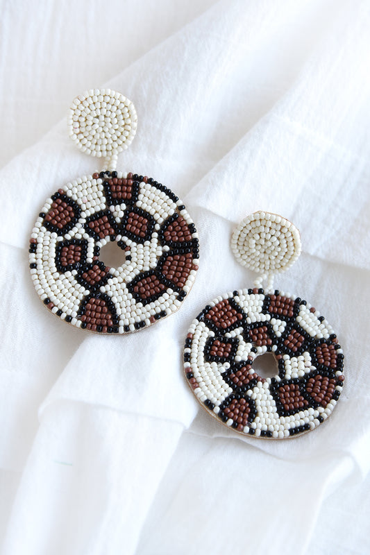 GIRAFFE BEADED EARRINGS