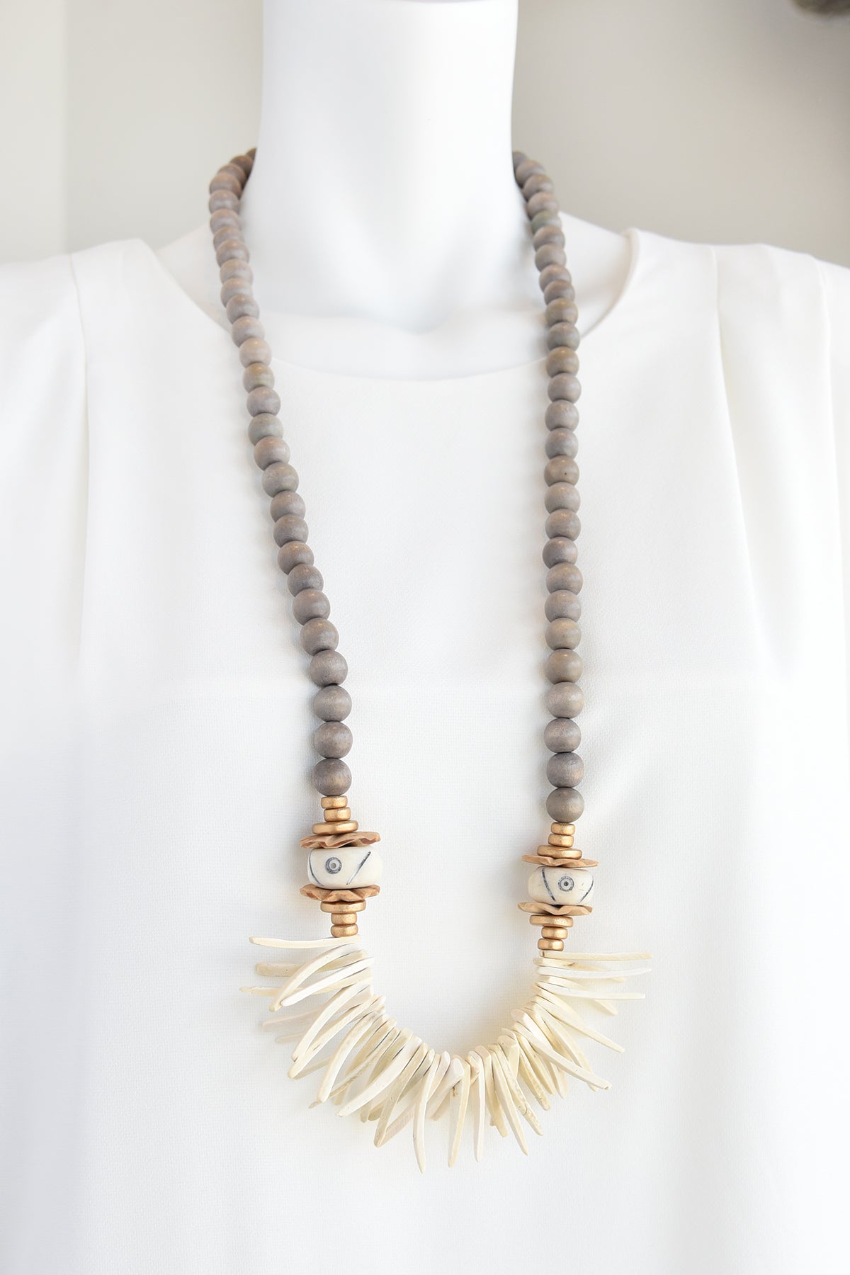 THE MADISON NECKLACE -GREY